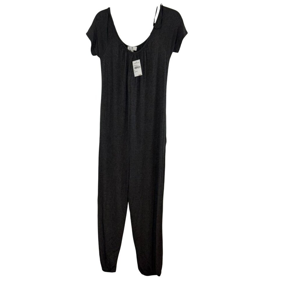 Socialite Womens Charcoal Gray Jumpsuit XS Rayon/Spandex